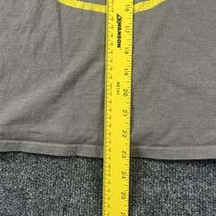 Nirvana Smiley Face Band T-Shirt Gray Yellow Logo Rock Tee Size M