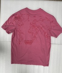 Lacoste men women’s size L pink relaxed fit graphic print unisex cotton t shirt