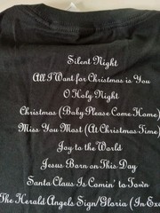 Size Small Mariah Carey Merry Christmas Black T-Shirt NEW SEE PHOTOS