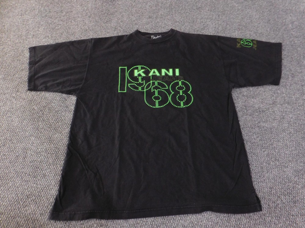 Kani Jeans Shirt Mens XL Black 1968 Graphic Short Sleeve Karl Kani Hip Hop Tee