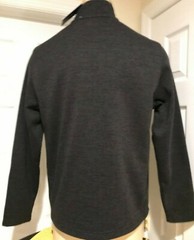 New Izod Men’s Pullover Sweatshirt Medium Black Soft Material Snap