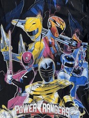 Power Rangers AOP T Shirt XL Double Sided Megazord Lightning Print