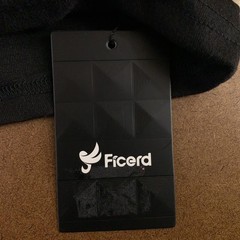 Ficerd Mens X-Large Black Stretchy Long Sleeve Turtleneck Classic T-Shirt NWT