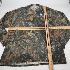 Mossy Oak Break-Up Camo Long Sleeve Pocket T-Shirt Mens Brown Green XL