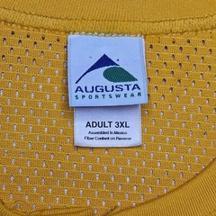 Charm Blow Pop Augusta Sportswear Yellow Mesh Short Sleeve Jersey T-Shirt 3XL