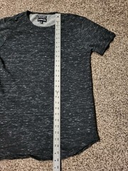 Mens Carbon Brand Longer Length Gray Tshirt Size S