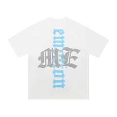 Mixed Emotion White “Angel” Rhinestone Tee Premium Cotton Graphic Shirt