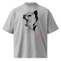 “Bear With Me” Unisex Organic Oversized High Neck T-Shirt
