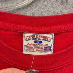 Steve & Barrys Shirt Mens XL Red Havana Cuba Short Sleeve Crewneck FLAW
