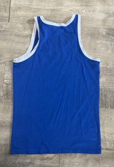 Diesel Simon Singlet Mens Medium Tank Top Blue Sleveless Y2K Shirt