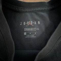 Air Jordan Classic Jump Man Logo T Shirt Black Size Medium
