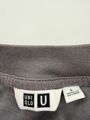 Uniqlo U Shirt Mens Large Gray AIRism Long Sleeve Tee Tagless Lightweight
