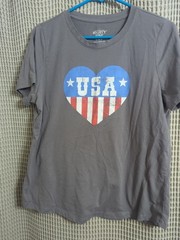 Mighty Fine USA grey Short Sleeve Size Medium/Large