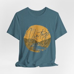 Vintage Soul Sunset Landscape Retro Soft T-Shirt | Old School One of a Kind Tee