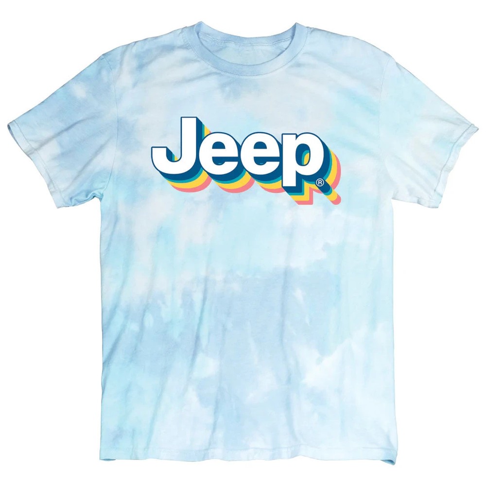 Jeep Retro tie dye nostalgic design T-Shirt Size 2XL Jedco licensed