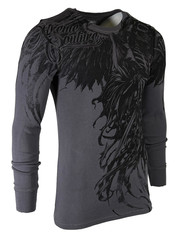 Xtreme Couture by Affliction Men’s Thermal Shirt WLEDING DEATH Biker