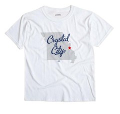 Crystal City Missouri MO T-Shirt MAP