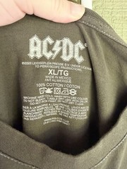 AC/DC For Those About To Rock T-Shirt XL Charcoal Gray 1981 Album Graphic Tee