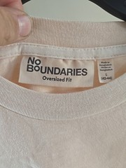 2 Pack Of No Boundaries Mens Oversize T Shirt Vintage Pink Peach Size L 42/44