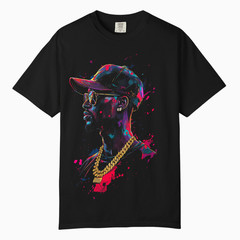 Modern Hip Hop Art Graphic Tee, Comfort Colors T Shirt, Unisex Streetwear Tee