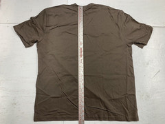American Apparel Sustainable Collection USA MADE Vneck Tee 100% cotton Brown XL