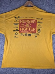VINTAGE Halifax CROP Walk Shirt Mens 2XL Yellow 1994 Daytona Beach Charity 90s