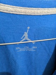 Jordan Men’s XXL Blue Jumpman Logo Graphic Print Crew Neck Short Sleeve T-Shirt