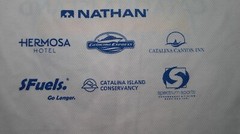 Medium Hi-Tec Catalina Island Marathon 2023 97% Poly 3% Spandex Waffle Shirt
