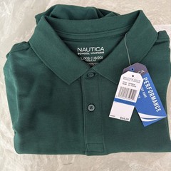 Nautica Boys School Uniform Polo Hunter XL/XG 18/20