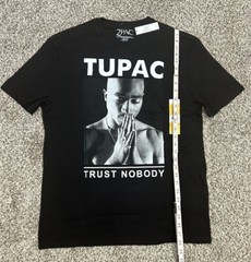 New Tupac Trust Nobody Men’s Black T-shirt Tee 2Pac Hip-hop Rap Sz 42-44 LARGE