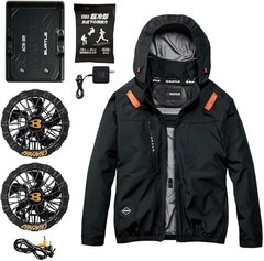 NEW BURTLE Aircraft Cooling Jacket Fan Battery Full Set Ready to Use FROM Japan