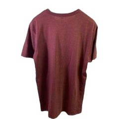 LAT Apparel Mens Maroon Father Graphic T Shirt Cotton Blend Casual Size Large