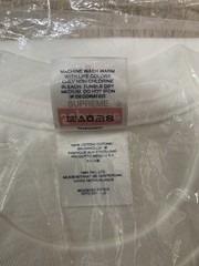 Supreme Crew 96 Tee White’ (Clip Tee) Size Small SS24 Authentic Brand New Sealed