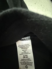 Athletic Works DriWorks Basic T-Shirt Mens XL Black Long Sleeve Crew Neck Tee