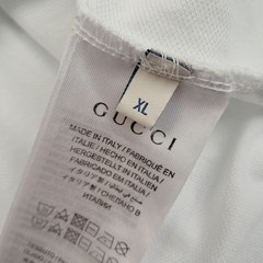 Gucci T Shirt Extra Large Men’s White Cotton Polo Designer Summer Short Sleeve