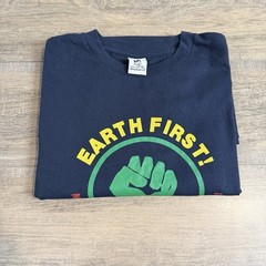 Rare VTG Patagonia Beneficial T’s Mens T-Shirt (XL) Earth First Fist Made USA B5