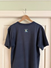 Vintage 90’s JNCO Flamehead Surf Navy Skate Streetwear Tee Size XL