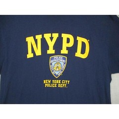 NYPD Navy Blue Iconic Streetwear Urban Graphic Tee TShirt Unisex Size Extra L
