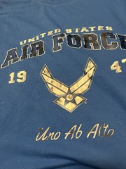 United States Air Force Tshirt New No Tags Long Sleeves Logo And Flag