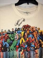 Universal Studios Marvel Superheroes T-shirt Large NWT Signed