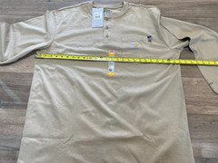 Carhartt Force FR Mens XL Desert Tan Flame Resistant Long Sleeve Cat2 Pocket