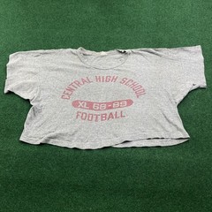 Vintage 60S CHAMPION Shirt Mens XL Gray Central High School Football Tee USA
