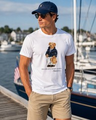 NWT Polo Ralph Lauren Polo Bear T-Shirt XXL Custom Slim Fit White 100% Cotton