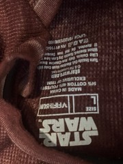 STAR WARS Darth Vader Fifth Sun Day Of The Dead Maroon Thermal Waffle Knit,Large
