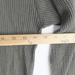 Vintage Great Land Green Waffle Knit Shirt Men’s Medium Made in USA Thermal