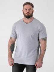 D555 Duke Big Mens Plain Cotton V Neck T-Shirt1 2XL-5XL 6XL 7XL 8XL 9 Colours
