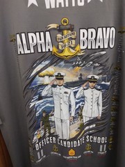 alpha bravo officiers candidate school Gray Team365 t shirt sz M