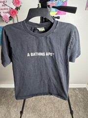 A Bathing Ape Busy Works Men’s Black Short Sleeve Crew Neck Graphic Tee Size S