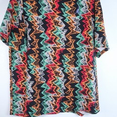Nike Air Jordan Shirt Mens XL Retro 7 Hare All Over Print Geometric VII Multi