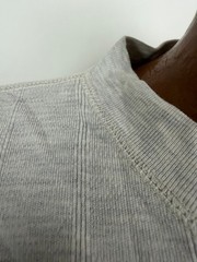 Vintage 90s Ribbed Henley Shirt Men XL Boxy Minimalist Casual Outdoors Midweight